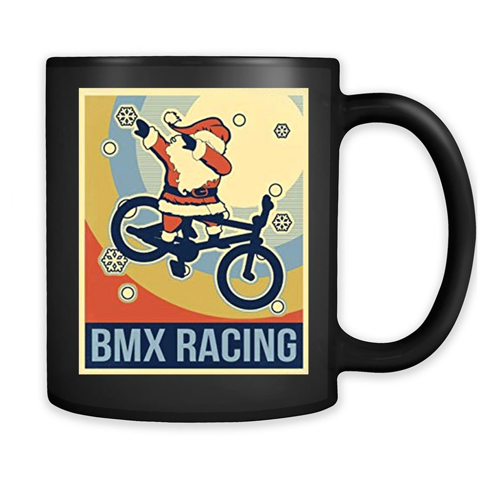 bmx racing dabbing Santa Christmas