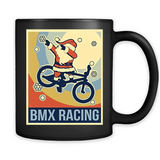 bmx racing dabbing Santa Christmas