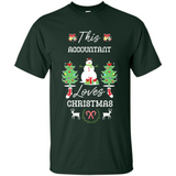 This Accountant Loves Christmas Tree Shirt with Snowman