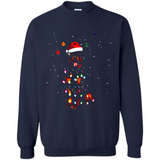 Rottweiler Santa Lights Christmas Dog Xmas Sweatshirt - Sweatshirt