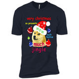 Christmas Doge Meme Shirts Funny Santa Shiba Inu Dog - Premium Short Sleeve T-Shirt
