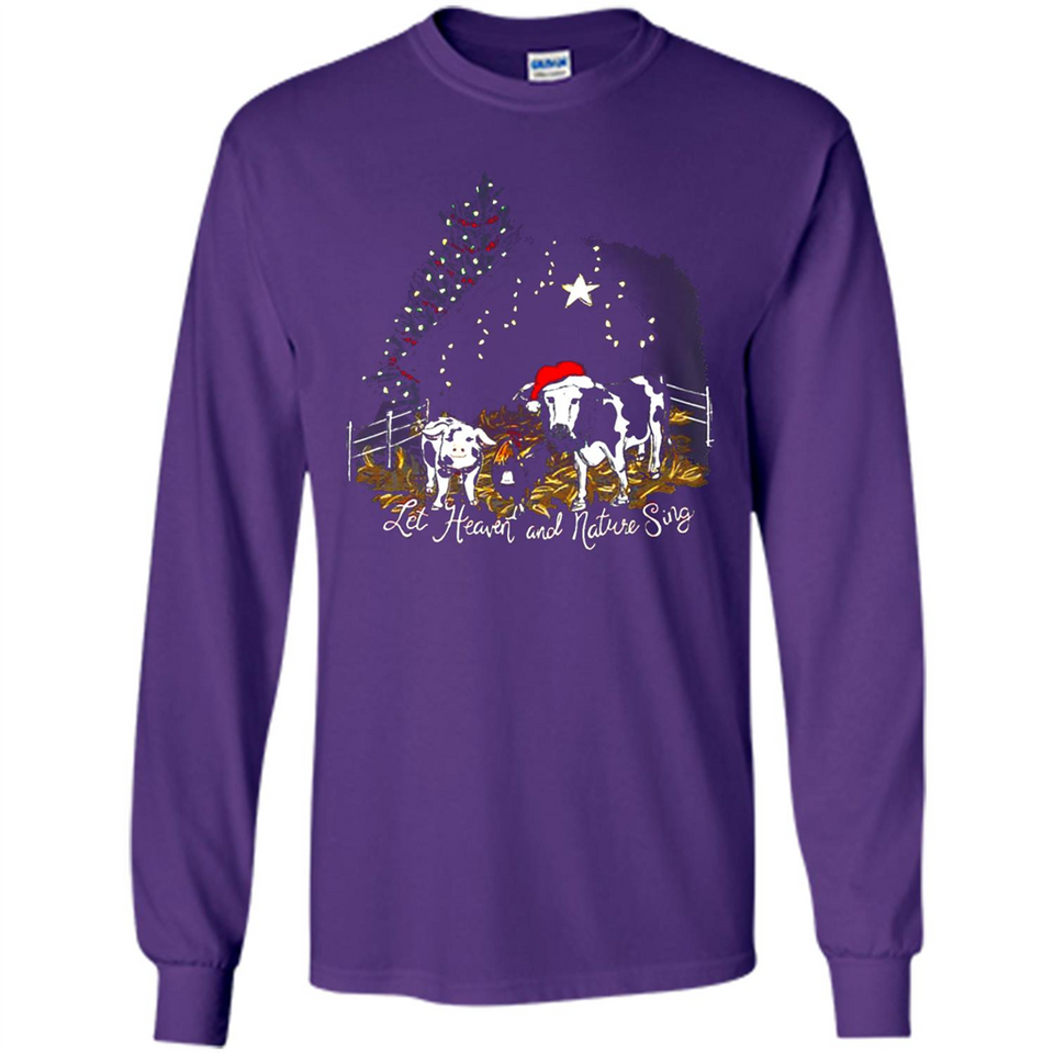 Let Heaven And Nature Sing Christmas Sweater PINGPONG - Long Sleeve T-Shirt