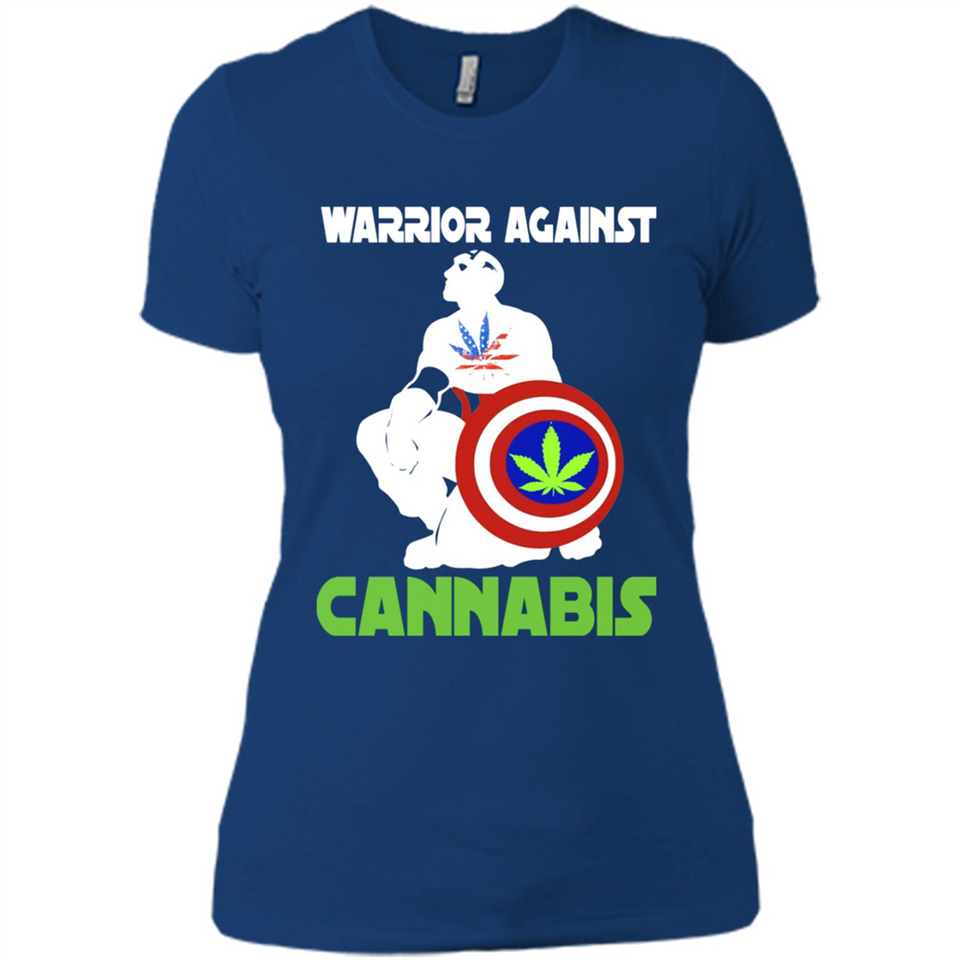 warrior against cannabis - Ladies' Boyfriend T-Shirt