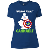 warrior against cannabis - Ladies' Boyfriend T-Shirt