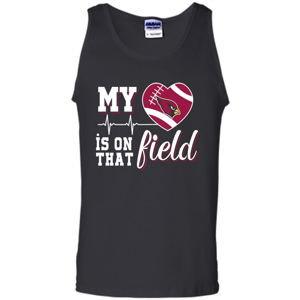 Arizona Cardinals Football My Heart is on that Field - Tank Top