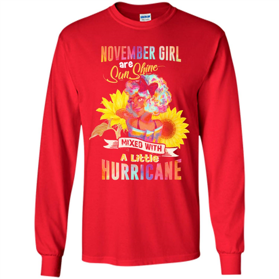 November Girls Sunflower - Long Sleeve T-Shirt