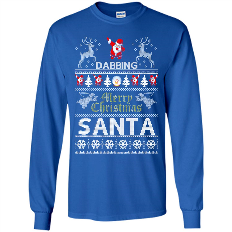 Dabbing Santa Ugly Christmas - Long Sleeve T-Shirt