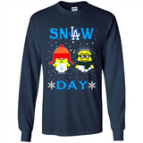 Snow Day Shirt For Los Angeles Dodgers Vs Minion Fans pingpong