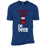 Oh Deer Christmas Reindeer Black mugs PINGPONG - Premium Short Sleeve T-Shirt