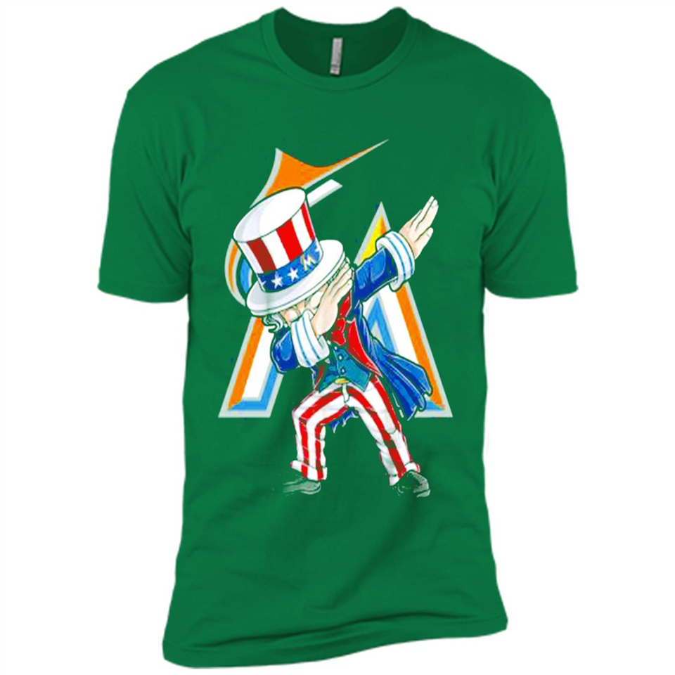 MLB MIAMI MARLINS UNCLE SAM DABBING INDEPENDENCE DAY