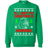 All I Want For Christmas Is HarambeT Rex Attack Reindeer ugly sweater PINGPONG