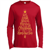 Christmas Tree T-Shirt Funny Mery Christmas Gift Idea - Canvas Long Sleeve T-Shirt