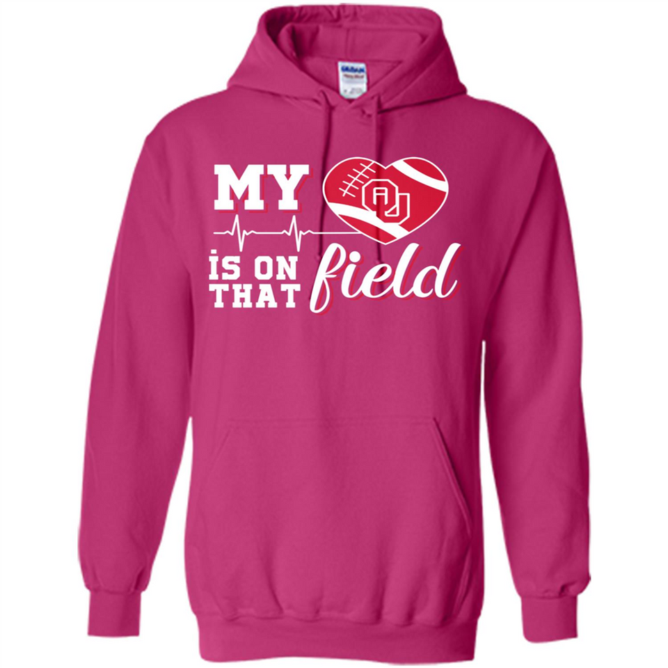 Oklahoma Sooners Football My Heart is on that Field - Hoodie