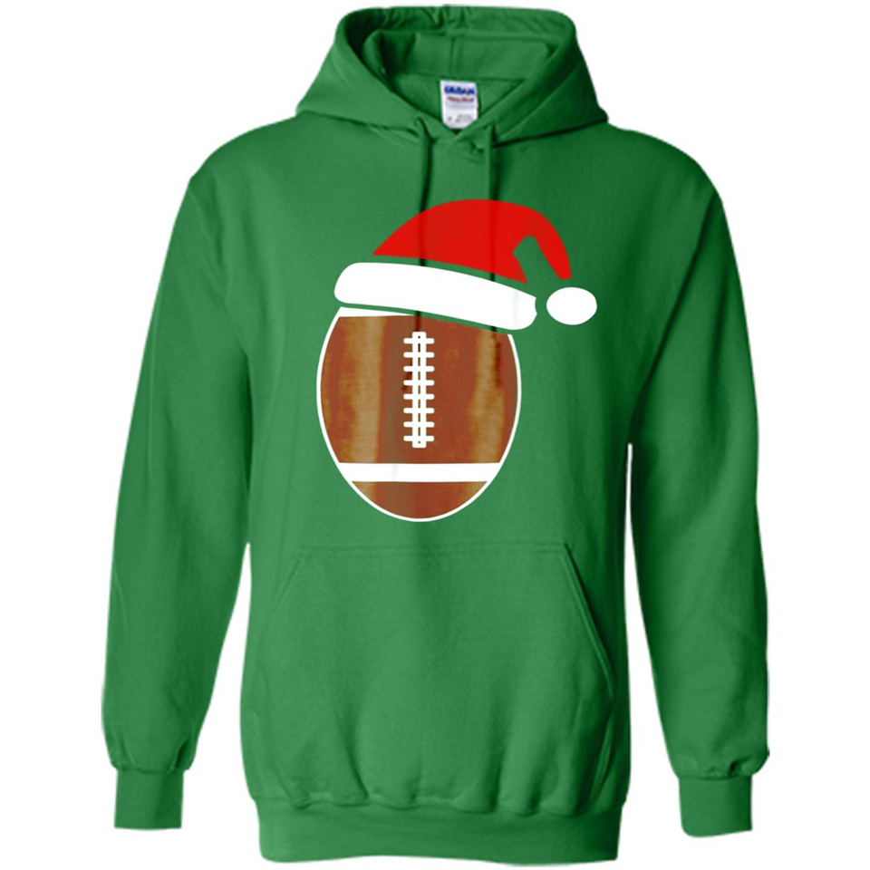 Christmas Football Shirt - Football Santa Hat Christmas