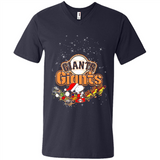 Snoopy Christmas San Francisco Giants - Men's V-Neck