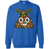 Reindeer Poop Emoji Cute Merry Christmas T-Shirt - Sweatshirt
