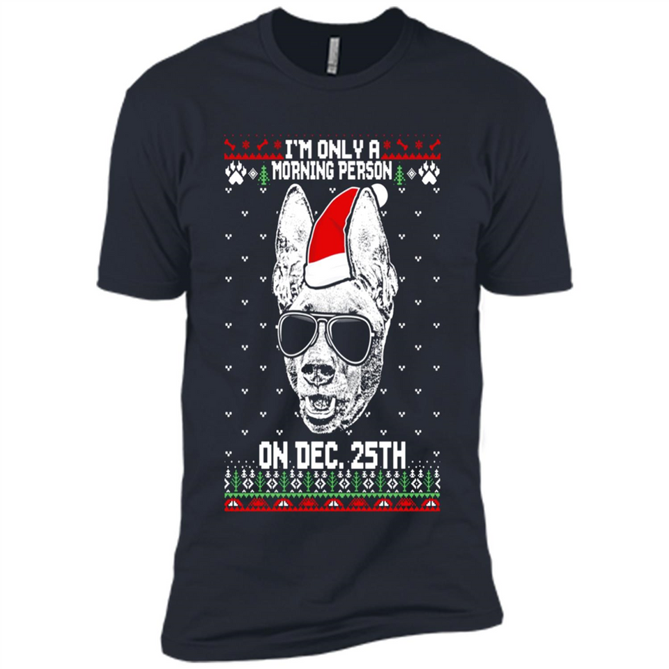 Morning Person Pharaoh Hound Funny Xmas - Premium Short Sleeve T-Shirt
