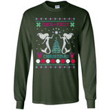 Mermaid Mer-Fect Ugly Christmas Sweater - Long Sleeve T-Shirt