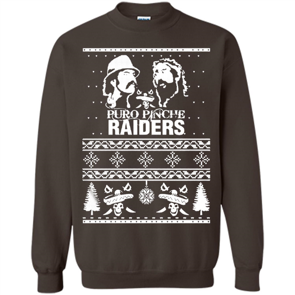 Puro Pinche Raiders Ugly Christmas Sweater - Sweatshirt