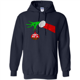 GRINCH HAND HOLDING CHRISTMAS ORNAMENT - DON'T BE A GRINCH PINGPONG