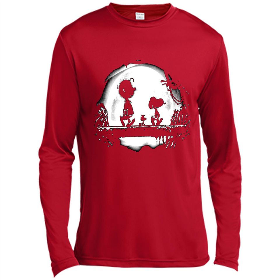 Snoopy The Peanuts Walking To The Moon