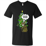 Christmas Tree Cat Long Sleeve Christmas Shirt for Cat Lover - Men's V-Neck