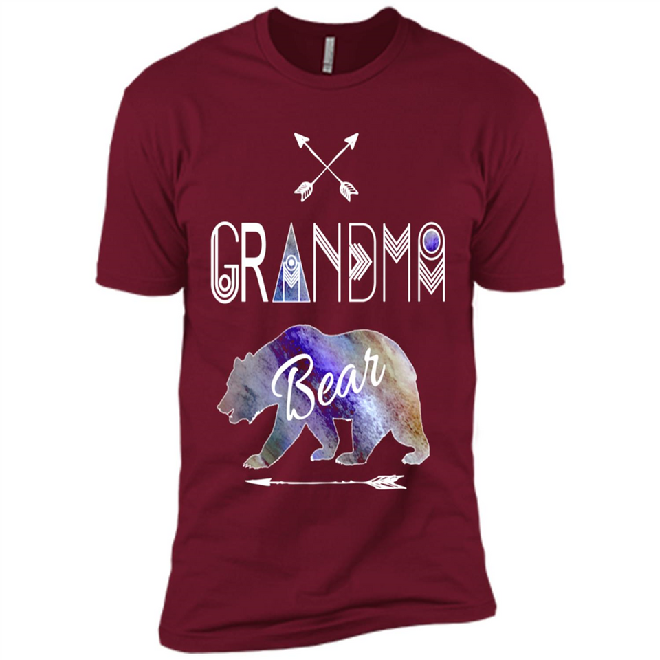 Grandma Bear Shirt Tribal Family Vacation & Camping Tee - Premium Short Sleeve T-Shirt