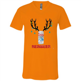 Coors Light Reinbeer Funny Beer Reindeer Christmas Sweatshirt - Canvas Unisex V-Neck