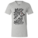 Soft kitty warm kitty little ball of fur - Canvas Unisex V-Neck