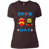 Snow Day Shirt For Calgary Flames Vs Minion Fans pingpong