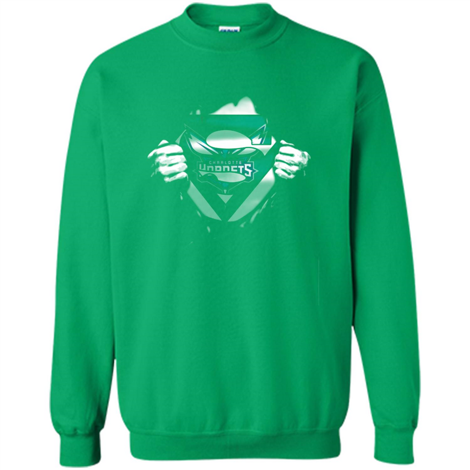 Charlotte Hornets And Superman Fans - Sweatshirt