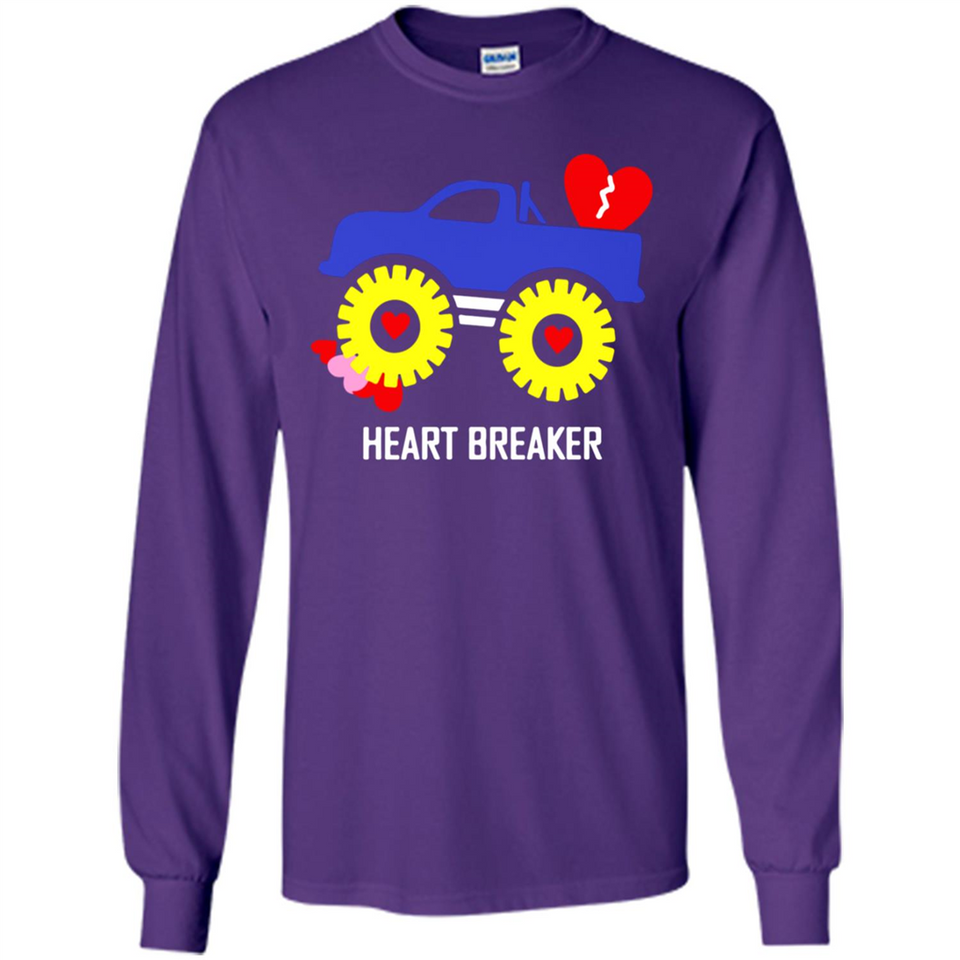 HEART BREAKER BLUE MONSTER TRUCK VALENTINE'S DAY