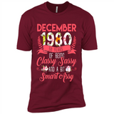 December 1980 38 Years Of Being Classy Sassy - Premium Short Sleeve T-Shirt