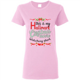 This My Movies Hallmark-Christmas Loves Is T-Shirt - Ladies Short-Sleeve