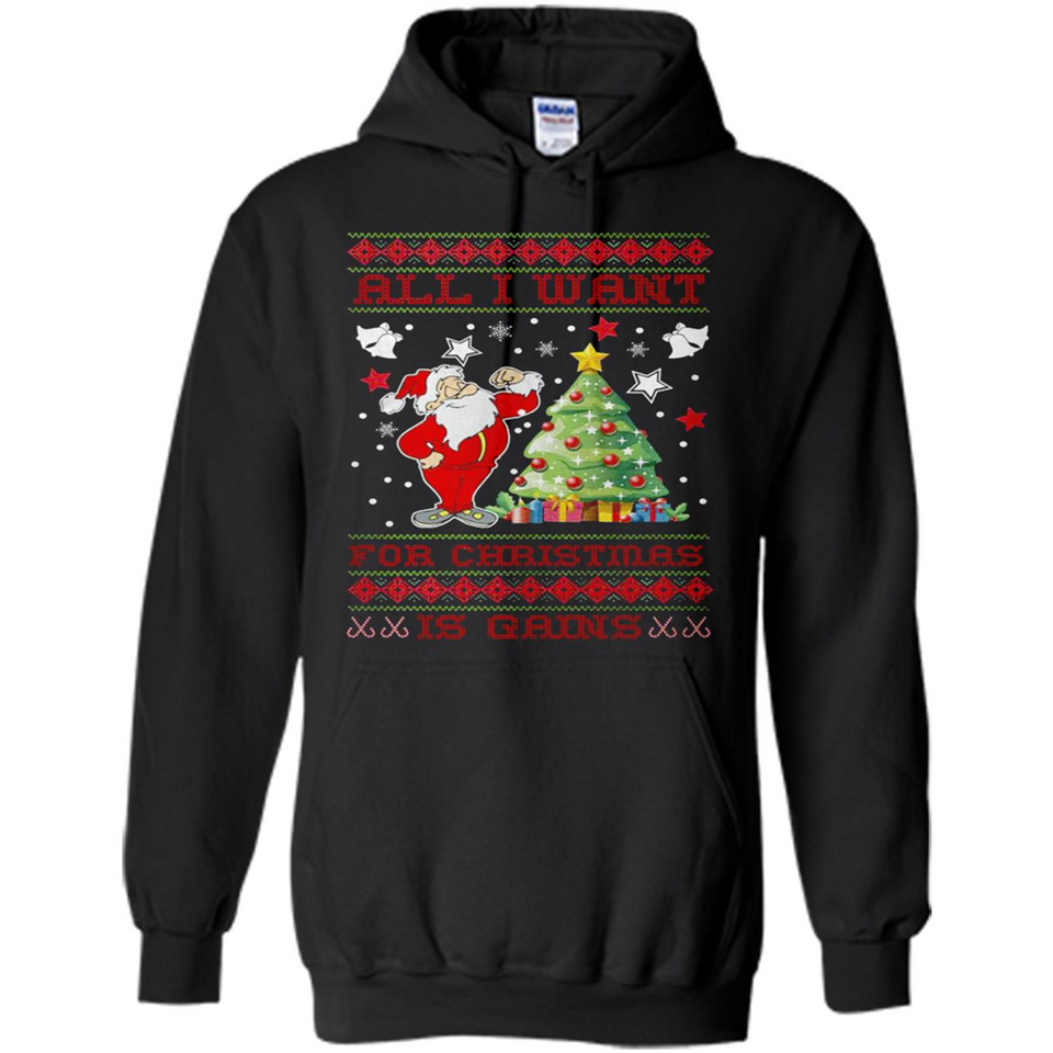All I Want For Christmas Is Gains Christmas Tree Santa Claus