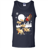 Christmas Santa Golden Retriever Sleigh For Labrador Retriever