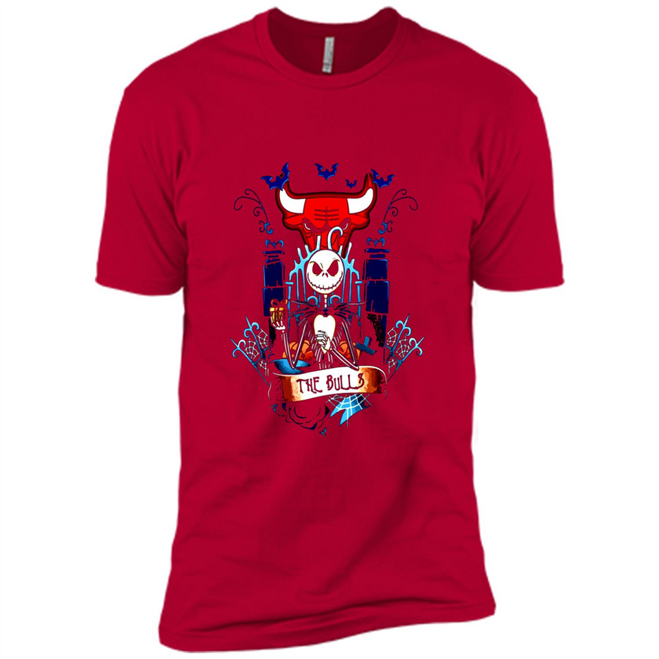 Chicago Bulls Halloween The Nightmare Before Christmas - Premium Short Sleeve T-Shirt
