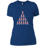 Flamingo Christmas Tree Flamingo - Ladies' Boyfriend T-Shirt