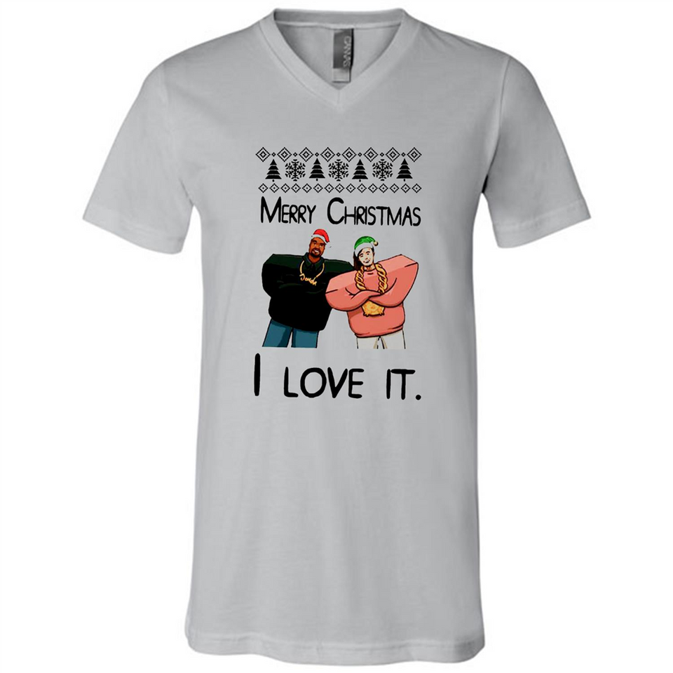 Drake Merry Christmas I love it sweatshirt PINGPONG - Canvas Unisex V-Neck