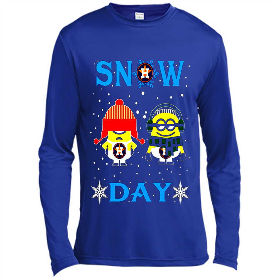 Snow Day Shirt For Houston Astros Vs Minion Fans pingpong