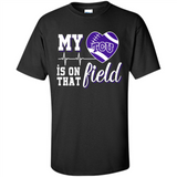 TCU Horned Frogs Football My Heart is on that Field - Shirt