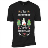 This Architect Loves Christmas Tree Shirt with Snowman