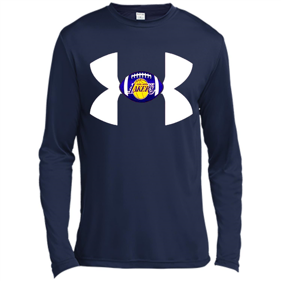 Los Angeles Lakers Under Armour Logo - Canvas Long Sleeve T-Shirt