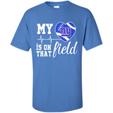 New York Giants Football My Heart is on that Field - Shirt