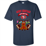 San Francisco 49ers NFL Reindeer Funny Merry Christmas And Happy New Year