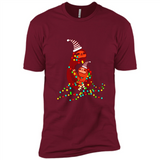 Christmas Lights Sloth Long Sleeve Santa Sloth - Premium Short Sleeve T-Shirt