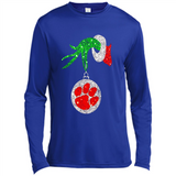 Amazing tee Clemson Tigers Glitter Grinch Monogram Ornament Christmas Gift - Sao chép - Canvas Long Sleeve T-Shirt