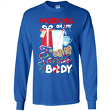 Working On My Santa Body Funny Christmas Gift Sleeve Xmas - Long Sleeve T-Shirt
