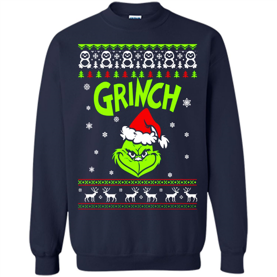 The Grinch Face Christmas - Sweatshirt