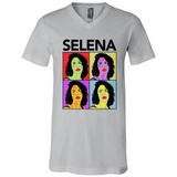 Selena Quintanilla Pop Art - Canvas Unisex V-Neck